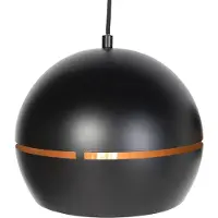 QAZQA Design Hängelampe schwarz mit goldenem Interieur 3 Leuchten - Buell