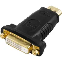 Deltaco HDMI-10, HDMI Typ A (Standard), DVI, 1920 x 1080 Pixel, Schwarz