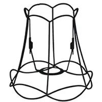 QAZQA Lampenschirm aus Metall schwarz 20/19 - Granny Frame