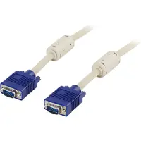 Deltaco RGB HD15 VGA cable VGA (D-Sub) Blue, Grey