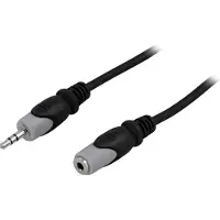 Deltaco MM-164 - 3.5mm - 3.5mm - 15 m - Schwarz - Grau