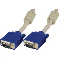 Deltaco monitorkabel RGB HD15ha-ha 1m Pin-Pin utan pin 9