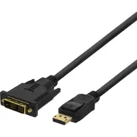 Deltaco DP-2030 serial cable Black 20-pin ha DL DVI-D