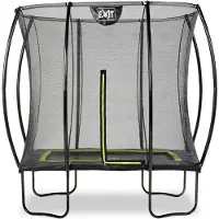 Exit Silhouette Trampolin 153x214cm, auf Beinen, Rechteckig, für Kinder, Schwarz