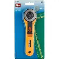 Prym Rollschneider Maxi 611370, Ø 45 mm, Klinge aus Edelstahl, geeignet für Stoff