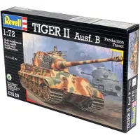 Revell Tiger II Ausf. B, 1:72, Kunststoff, 144 Stück(e), 10 Jahr(e), Mehrfarbig, Military land vehicle model