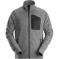 Snickers Workwear FleXiwork Fleecejacke 8042 Grau - Schwarz (1804) Größe XL