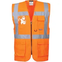 Portwest Warnweste mit Reißverschluss EN ISO 20471 - S476 Orange XS