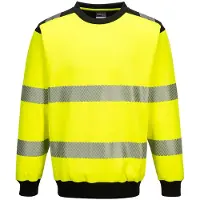 Portwest Warnschutz Sweatshirt PW379, Klasse 3, gelb/schwarz, Grösse L