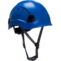 Portwest Schutzhelm Endurance PS63, EN 397, mit 6-Punkt-System & Kinnriemen, Größe 52-63, blau