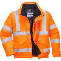 Portwest Gefütterte Warnschutz Pilotenjacke EN342 Orange 2XL