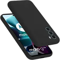 Cadorabo TPU Liquid Silicone Case Hülle für Motorola MOTO G200 5G