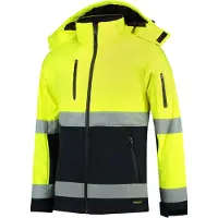 Tricorp 403007FluoryellowNavy4XL Softshell ISO20471 Bicolor