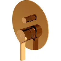 Steinberg Serie 280 Dusch-/Wannenarmatur, Fertigmontageset, Unterputz, 2 Verbraucher, rund, 28021033RG