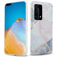 Cadorabo IMD TPU Bunter Marmor Cover