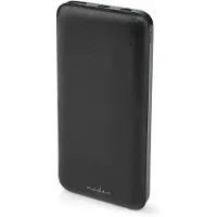 Nedis powerbank - 10000 mAh - 18 W - 1.5 / 2.0 / 3.0 A - Geräteausgangsanschluss: 1x USB-A / 1x USB-C - Geräteeingangsanschluss: Micro USB / 1x USB-C - Lithium-Polymer