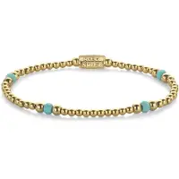 Rebel & Rose RR-40142-G-S Damen-Armband Touch of Turquoise 4 mm