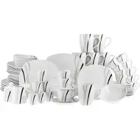 Creatable , 22537, Square City Line, Kombiservice 62-tlg, Porzellan