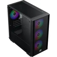 Xigmatek NYX Air, PC, Schwarz, micro ATX, Mini-ITX, Stahl, Gehärtetes Glas, Multi, 16 cm