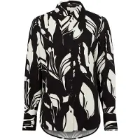 Someday Bluse Zerlian floral in schwarz weiß | Gr.: 40