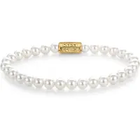 Rebel & Rose RR-60135-G-S Damen-Armband Pearl Gem Gold 6 mm