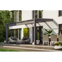 Skanholz Terrassendach "Novara", BxT: 450x309 cm