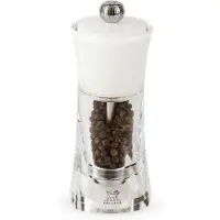 Peugeot Pfeffermühle MOLÈNE 14cm Weiß Acryl-ABS Stahlmahlwerk Gewürzmühle