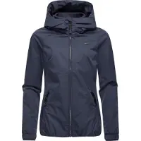 Ragwear Outdoorjacke "Dizzie Tech" mit Kapuze Wasserdichte Damen Übergangsjacke mit großer Kapuze