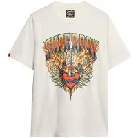 Superdry Biker Rock Graphic Loose Kurzarm-t-shirt