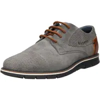 Bugatti SIMONE COMFORT Herrenschuhe - elegante Halbschuhe - Schnürschuhe grau