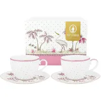 Pip studio Tasse & Untertasse Jolie Dots Gold Pink 280 ml (Set von 2)