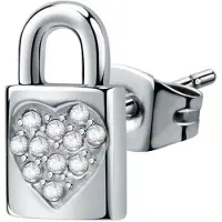 La Petite Story Single steel earrings Padlock Love LPS02ASD01 (L)