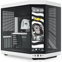 HYTE Y70 Touch Infinite, Midi Tower, PC, Schwarz, Weiß, ATX, EATX, ITX, micro ATX, 18 cm, 42,2 cm