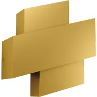 Eglo TIMPAROSSA Wand-/Deckenleuchte Lampe Beleuchtung - L25,5 x H22 x AL10,5 cm - goldfarben - IP20