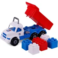 Cavallino Toys Route 66 Muldenkipper mit Bausteinen
