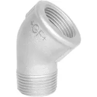 +GF+ Elbow 45° galvanized med f 3