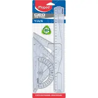 Maped 242767 Geometrie-Set, 4-teilig, Transparent