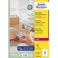 Avery adresseetiket 99,1x67,7mm BlockOut (800)