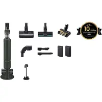 Samsung VS20B95B43N/WD, BESPOKE Jet Plus Akku+ CompleteClean, 2-in-1-Stabstaubsauger, Beutellos, Schwarz, Silber, Trocken, Micro, Multizyklonisch