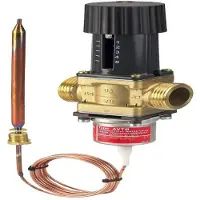 Danfoss AVTB20 med nippeltilslutning, 1 udvendig gevind, føler Ø9,5x190 mm - indst.område 20 til 60 grader med kvs 3,4.