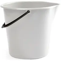 G.Funder Spand, 10 liter, hvid, dansk produceret