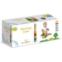 Happy Regnbuefarvede Stablekopper 8 stk.