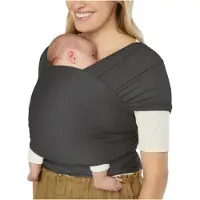 Ergobaby Stretchfolie - Aura Wrap Strick - Soft Black - - One Size - Tragetücher