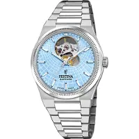 Festina Armbanduhr Automatic Rivé Swiss Made Blue