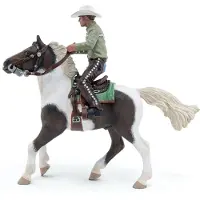 Papo Horses Westernpferd mit Reiter 51573