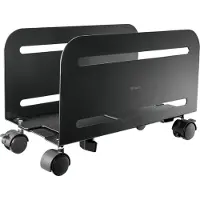 Deltaco OFFICE Universal mobile CPU stand, black