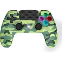 Freaks and Geeks - Wireless Controller for PS4 with 3,5mm jack slot - LED-Green Camo