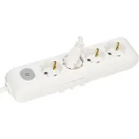 Panasonic 4-fa.Steckdosenleiste 3m ws m.Schalter WLTA04432WH-EU1