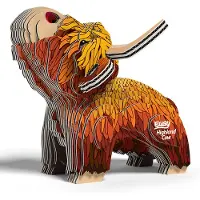 Eugy 3D Puzzle Highland Cow - Karton Tiermodell Spielzeug