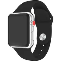 Wave silikoniranneke, Apple Watch / /, musta